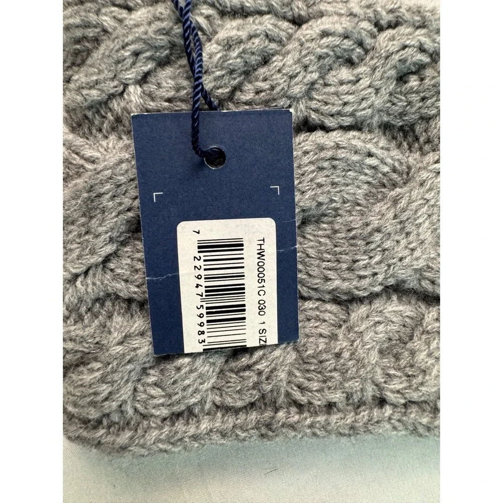 Tommy Hilfiger Gray Cable Knit Fleece Lined Headband Ear Warmer